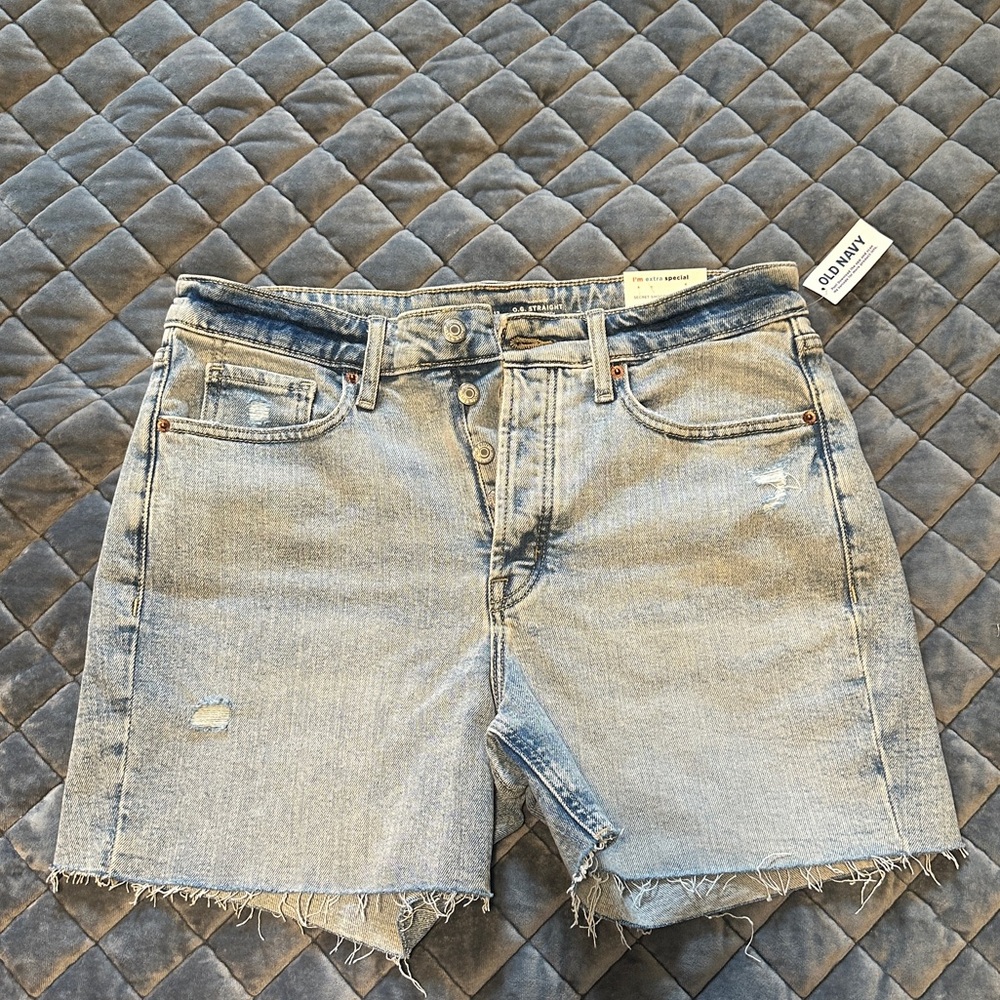 Old Navy High Rise O.G straight 5” inseam denim shorts